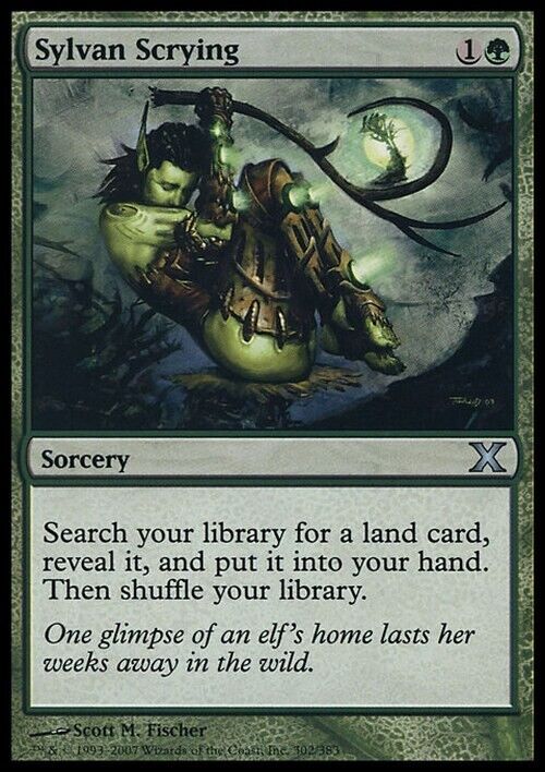 Sylvan Scrying ~ Tenth Edition [ Excellent ] [ Magic MTG ] - London Magic Traders Limited