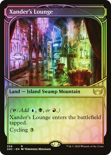 FOIL SHOWCASE Xander's Lounge ~ Streets of New Capenna [ NM ] [ Magic MTG ]