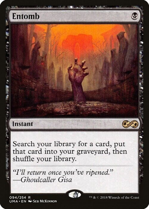 Entomb ~ Ultimate Masters [ NearMint ] [ Magic MTG ] - London Magic Traders Limited