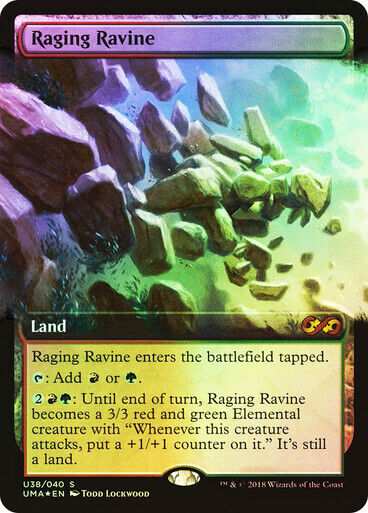 FOIL BORDERLESS Raging Ravine ~ Ultimate Masters [ NearMint ] [ Magic MTG ] - London Magic Traders Limited