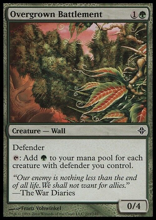 Overgrown Battlement ~ Rise of the Eldrazi [ Excellent ] [ Magic MTG ] - London Magic Traders Limited