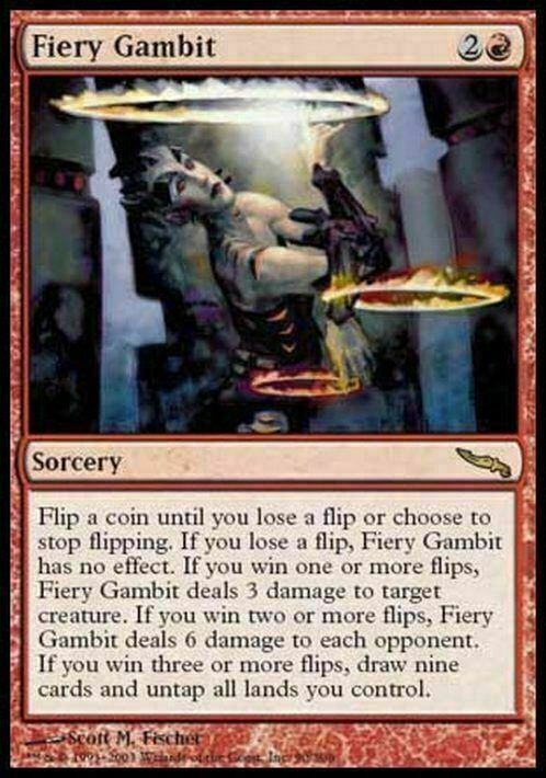 Fiery Gambit ~ Mirrodin [ Excellent ] [ Magic MTG ] - London Magic Traders Limited