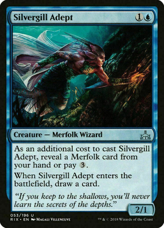 Silvergill Adept ~ Rivals of Ixalan [ NearMint ] [ Magic MTG ] - London Magic Traders Limited