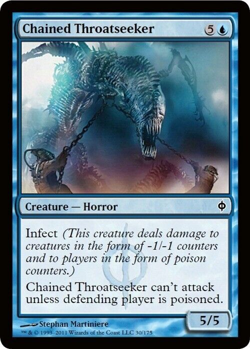 Chained Throatseeker ~ New Phyrexia [ Excellent ] [ Magic MTG ] - London Magic Traders Limited