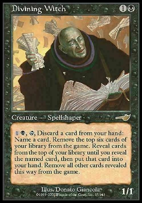 Divining Witch ~ Nemesis [ Excellent ] [ Magic MTG ] - London Magic Traders Limited