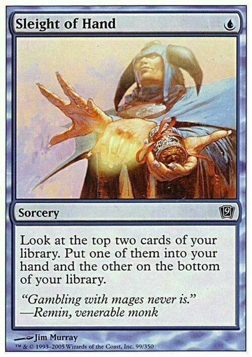 Sleight of Hand ~ Ninth Edition [ Excellent ] [ Magic MTG ] - London Magic Traders Limited