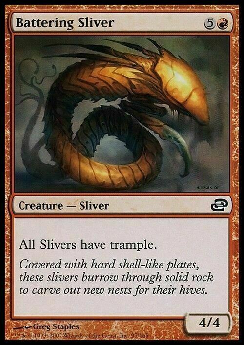 Battering Sliver ~ Planar Chaos [ Excellent+ ] [ Magic MTG ] - London Magic Traders Limited