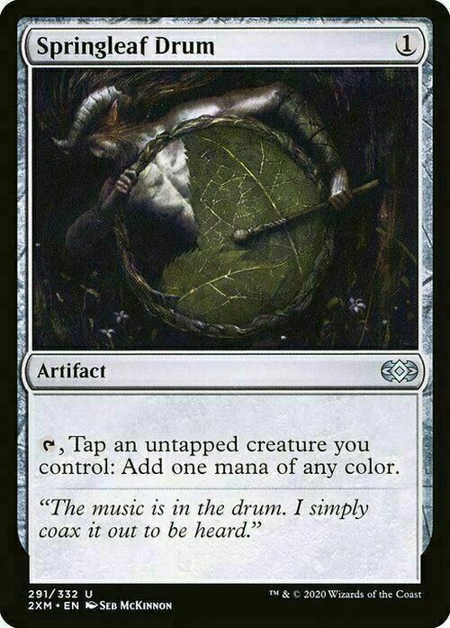 Springleaf Drum ~ Double Masters [ NearMint ] [ Magic MTG ] - London Magic Traders Limited