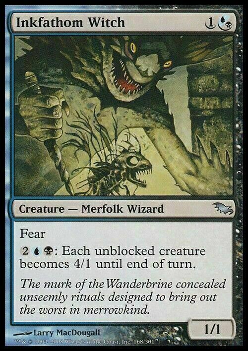 Inkfathom Witch ~ Shadowmoor [ Excellent ] [ Magic MTG ] - London Magic Traders Limited