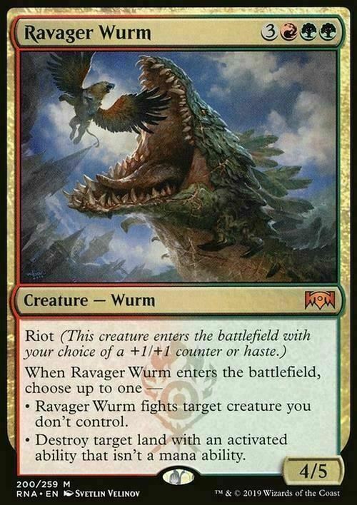 Ravager Wurm ~ Ravnica Allegiance [ NearMint ] [ Magic MTG ] - London Magic Traders Limited