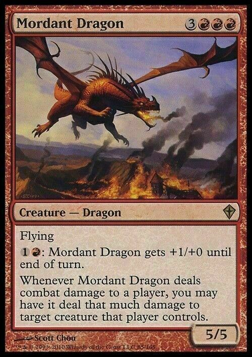 Mordant Dragon ~ Worldwake [ Excellent ] [ Magic MTG ] - London Magic Traders Limited