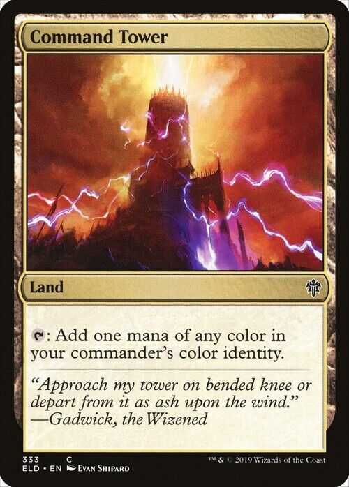 Command Tower ~ Throne of Eldraine [ NearMint ] [ Magic MTG ] - London Magic Traders Limited