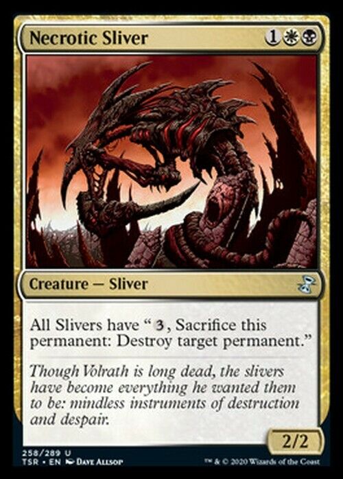 Necrotic Sliver ~ Time Spiral Remastered [ NearMint ] [ Magic MTG ] - London Magic Traders Limited