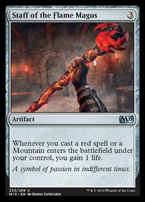 Staff of the Flame Magus ~ Magic 2015 [ Excellent ] [ Magic MTG ] - London Magic Traders Limited