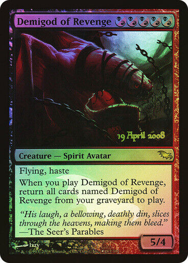 FOIL Demigod of Revenge ~ PreRelease Shadowmoor [ Excellent ] [ Magic MTG ] - London Magic Traders Limited