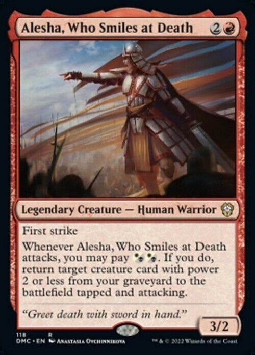 Alesha, Who Smiles at Death ~ Commander: Dominaria United [ NM ] [ Magic MTG ] - London Magic Traders Limited