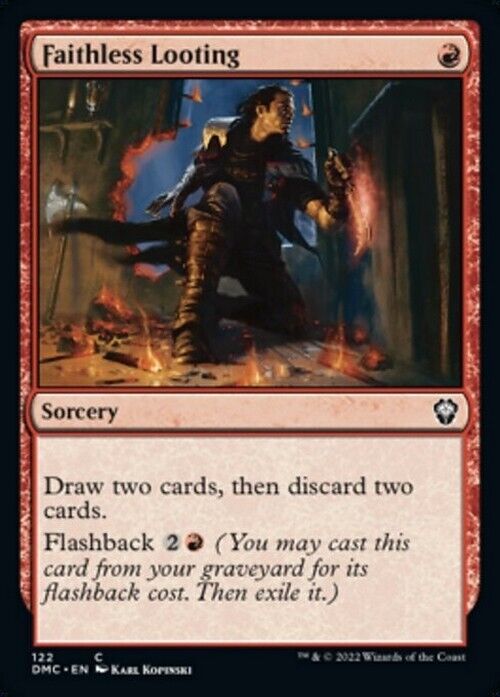 Faithless Looting ~ Commander: Dominaria United [ NM ] [ Magic MTG ] - London Magic Traders Limited