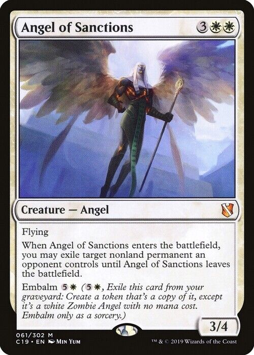 Angel of Sanctions ~ Commander 2019 [ NearMint ] [ Magic MTG ] - London Magic Traders Limited