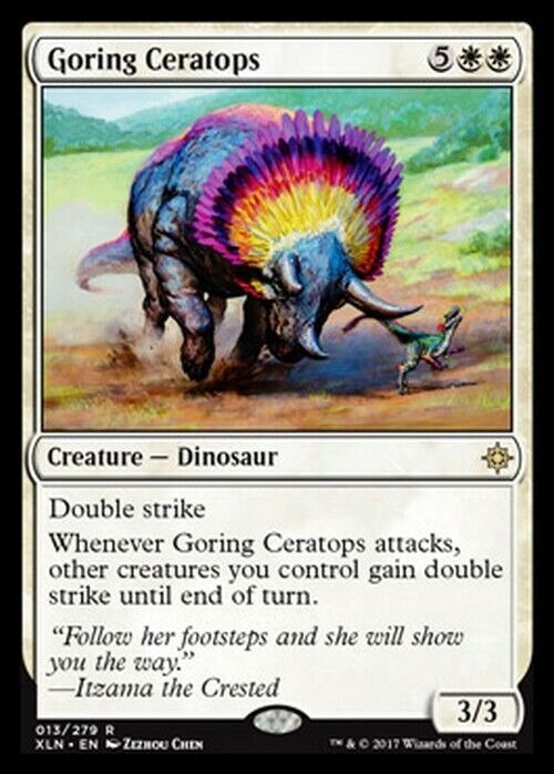 Goring Ceratops ~ Ixalan [ Excellent ] [ Magic MTG ] - London Magic Traders Limited