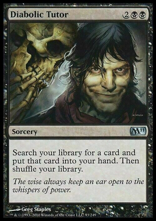 Diabolic Tutor ~ Magic 2011 [ Excellent ] [ Magic MTG ] - London Magic Traders Limited