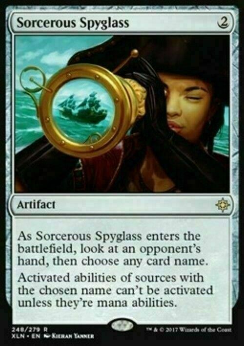 Sorcerous Spyglass ~ Ixalan [ NearMint ] [ Magic MTG ] - London Magic Traders Limited