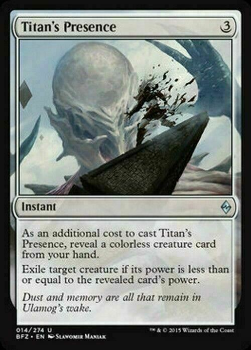 Titan's Presence ~ Battle for Zendikar [ Excellent ] [ Magic MTG ] - London Magic Traders Limited