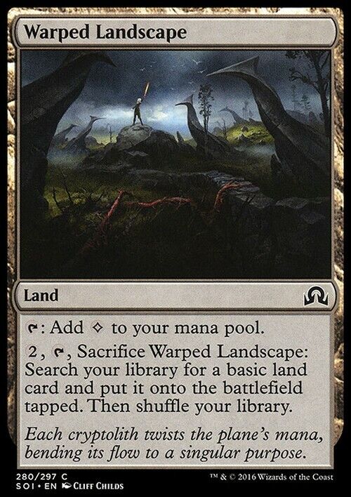 Warped Landscape ~ Shadows over Innistrad [ Excellent ] [ Magic MTG ] - London Magic Traders Limited