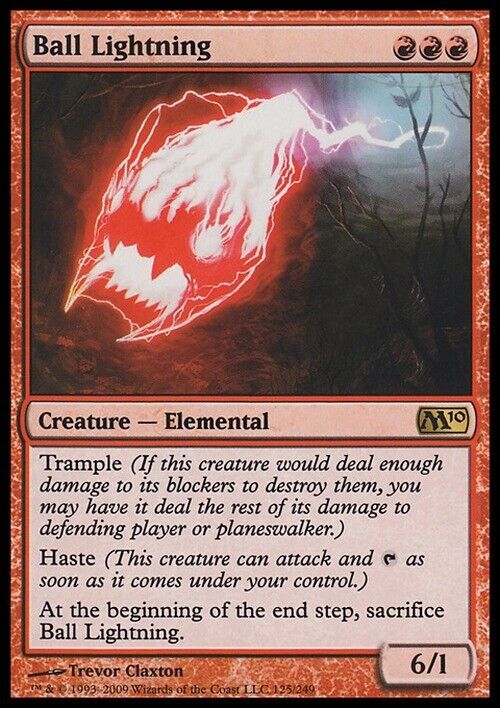 Ball Lightning ~ Magic 2010 [ Excellent ] [ Magic MTG ] - London Magic Traders Limited