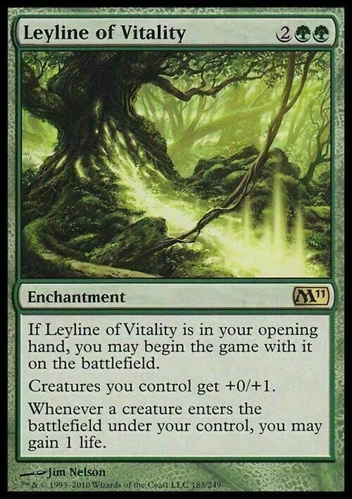 Leyline of Vitality ~ Magic 2011 [ Excellent ] [ Magic MTG ] - London Magic Traders Limited