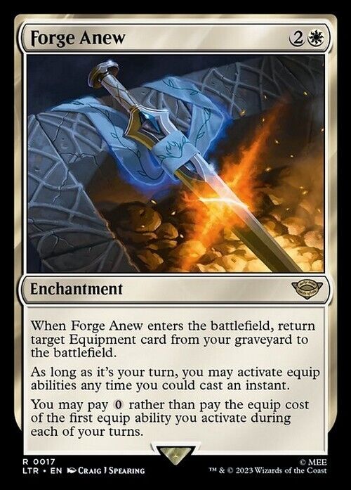 Forge Anew ~ The Lord of the Rings [ NM ] [ Magic the Gathering MTG ]