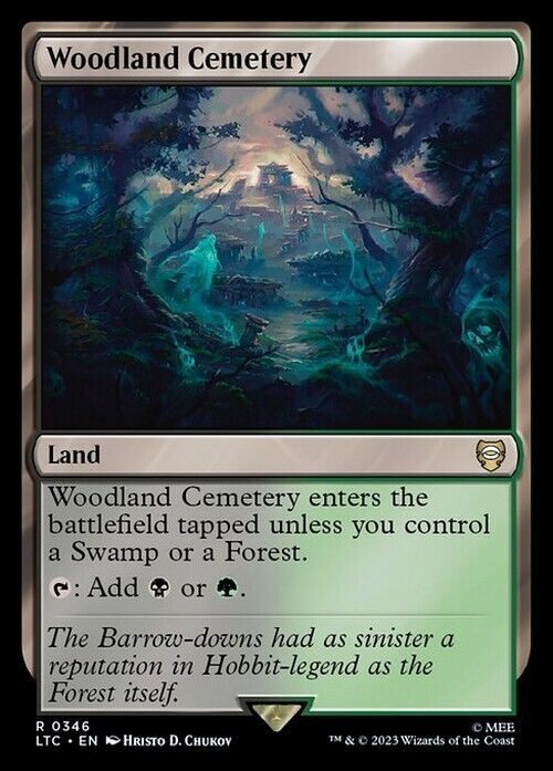 Woodland Cemetery ~ Commander: The Lord of the Rings [ NM ] [ Magic MTG ] - London Magic Traders Limited