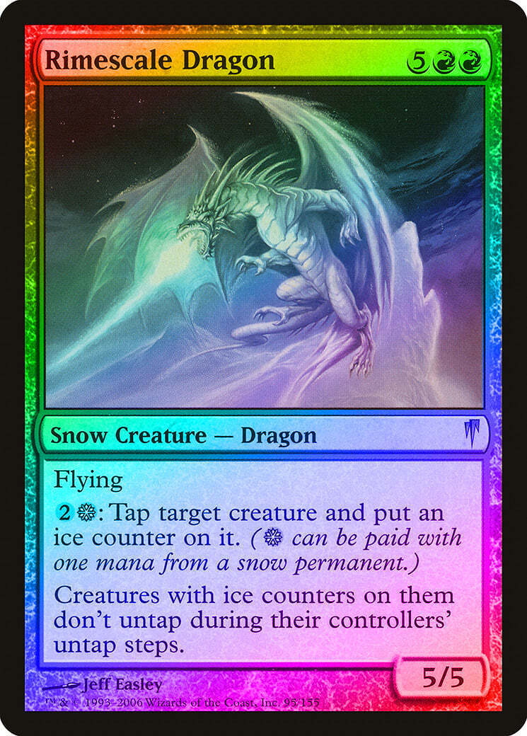 FOIL Rimescale Dragon ~ Coldsnap [ Excellent ] [ Magic MTG ] - London Magic Traders Limited