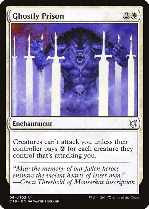 Ghostly Prison ~ Commander 2019 [ NearMint ] [ Magic MTG ] - London Magic Traders Limited