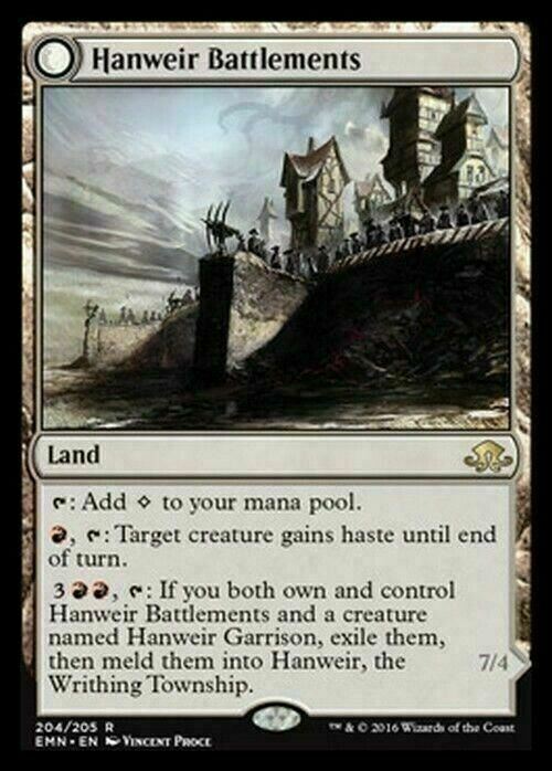 Hanweir Battlements / the Writhing Township ~ Eldritch Moon [ EX ] [ Magic MTG ] - London Magic Traders Limited