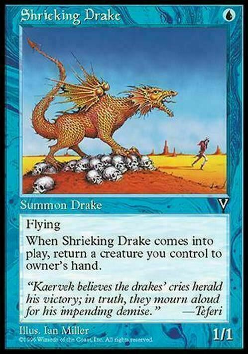 Shrieking Drake ~ Visions [ Excellent ] [ Magic MTG ] - London Magic Traders Limited