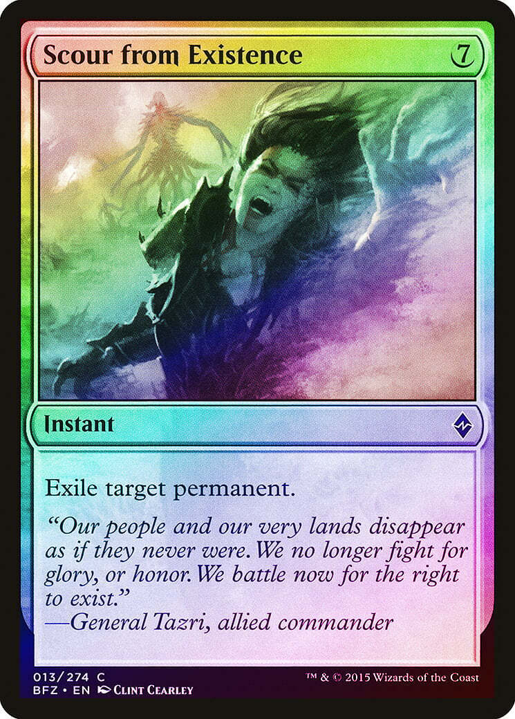 FOIL Scour from Existence ~ Battle for Zendikar [ NM ] [ Magic MTG ] - London Magic Traders Limited