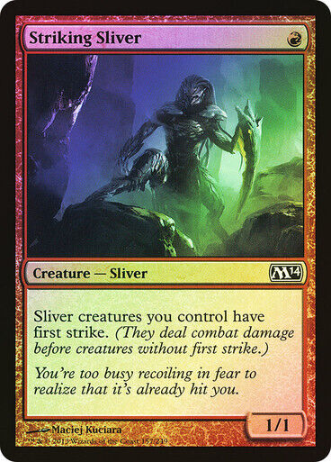 FOIL Striking Sliver ~ Magic 2014 [ NM ] [ Magic MTG ] - London Magic Traders Limited