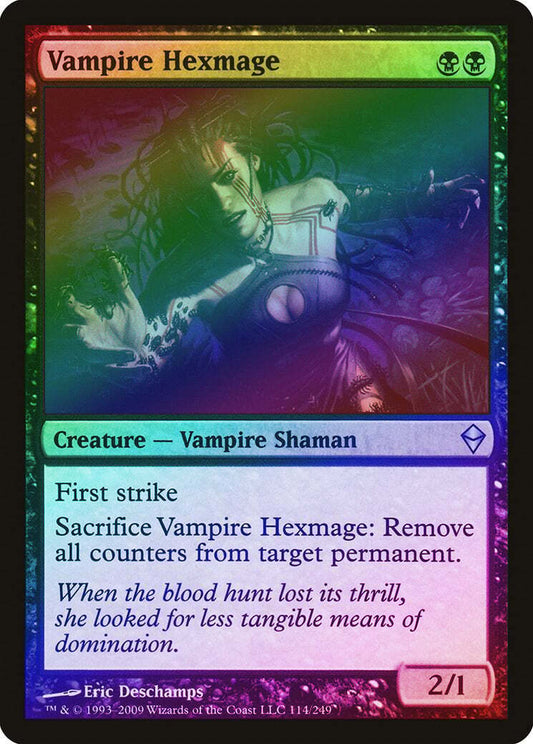 FOIL Vampire Hexmage ~ Zendikar [ Excellent ] [ Magic MTG ] - London Magic Traders Limited