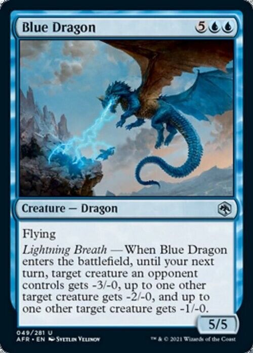 Blue Dragon ~ Adventures in the Forgotten Realms [ NearMint ] [ Magic MTG ] - London Magic Traders Limited