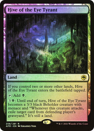FOIL Hive of the Eye Tyrant ~ Adventures in the Forgotten Realms [ NM] [ MTG ] - London Magic Traders Limited