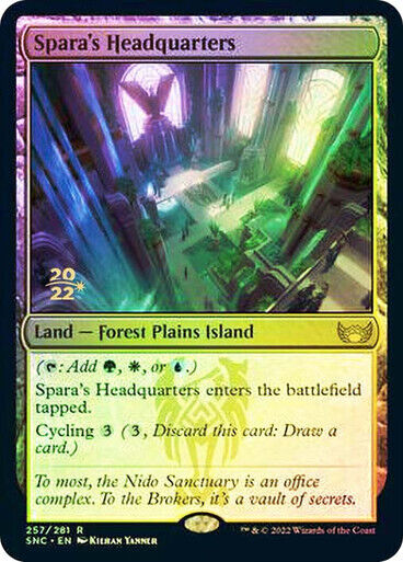 FOIL Spara's Headquarters ~ Prerelease Streets of New Capenna [ NM ] [ MTG ]