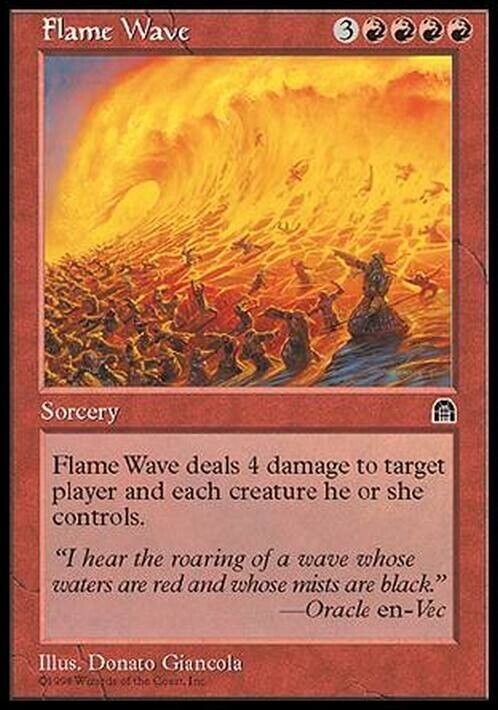 Flame Wave ~ Stronghold [ Excellent ] [ Magic MTG ] - London Magic Traders Limited