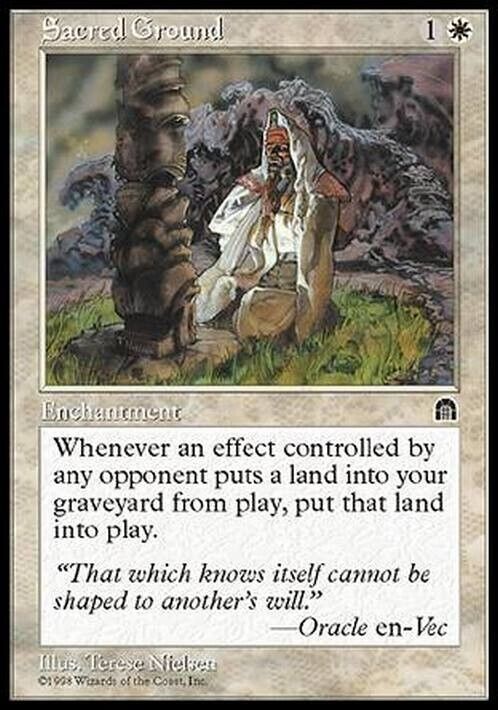 Sacred Ground ~ Stronghold [ Excellent ] [ Magic MTG ] - London Magic Traders Limited