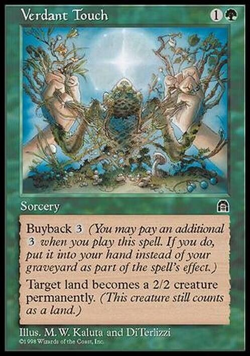 Verdant Touch ~ Stronghold [ Excellent ] [ Magic MTG ] - London Magic Traders Limited