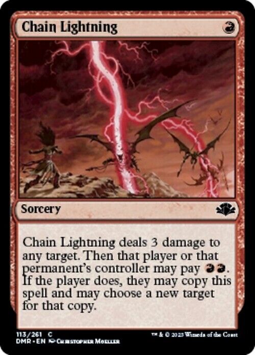 Chain Lightning ~ Dominaria Remastered [ NearMint ] [ Magic MTG ] - London Magic Traders Limited