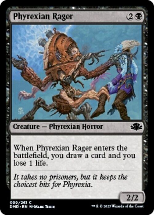 Phyrexian Rager ~ Dominaria Remastered [ NearMint ] [ Magic MTG ] - London Magic Traders Limited