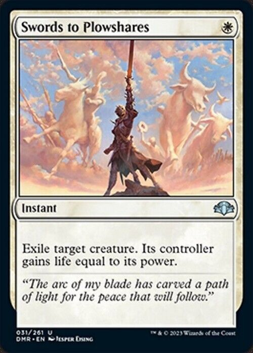 Swords to Plowshares ~ Dominaria Remastered [ NearMint ] [ Magic MTG ] - London Magic Traders Limited