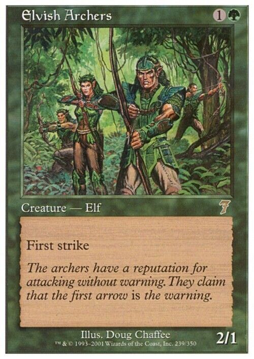 Elvish Archers ~ Seventh Edition [ MODERATELY PLAYED ] [ Magic MTG ] - London Magic Traders Limited