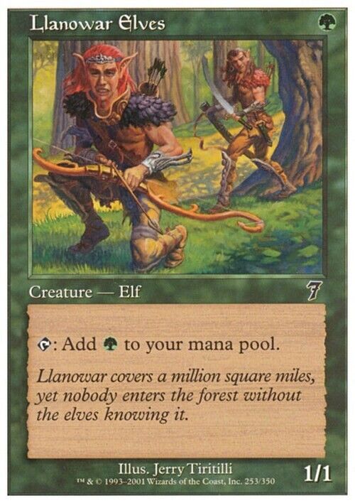 Llanowar Elves  ~ Seventh Edition [ Excellent ] [ Magic MTG ] - London Magic Traders Limited