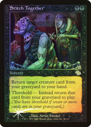 FOIL Stitch Together ~ Judgment [ GOOD CONDITION ] [ Magic MTG ] - London Magic Traders Limited